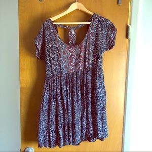 Free people tribal pattern mini dress